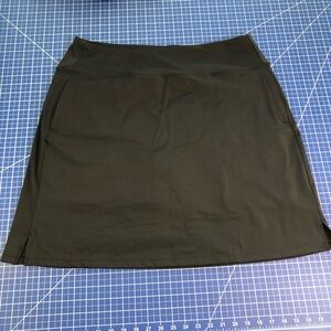 Plus Size Black Athletic Skort
